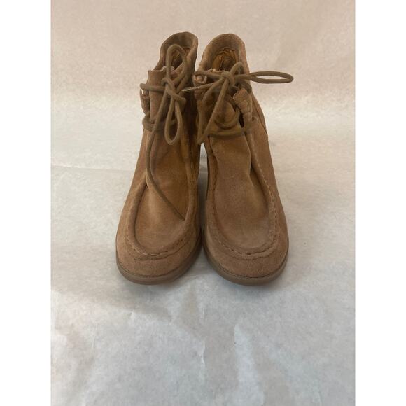 Lucky Brand Yesabel Wedge Lace Up 3 in. Bootie Womens Size 9.5 Brown - Picture 3 of 9